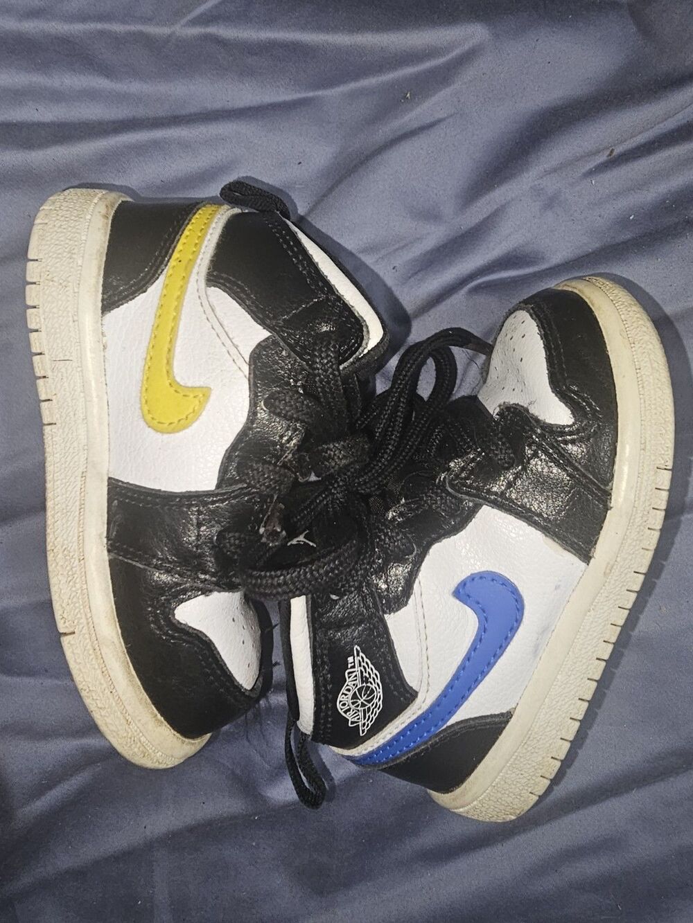 Nike Air Jordan 1 Mid Crayon Pack Multicolor Shoes Sneakers 640734-052 Size 6c - Picture 2 of 6